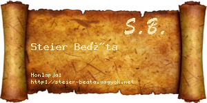 Steier Beáta névjegykártya